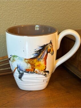 Demdaco Dean Crouser Big Sky Carvers multicolor horse mug